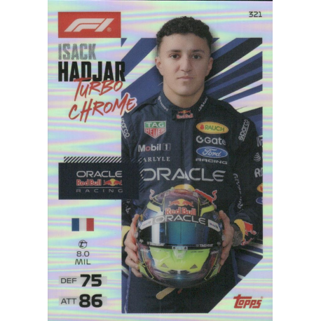 Complete your collection Isack Hadjar Turbo Chrome Formula 1 Turbo Attax 2026