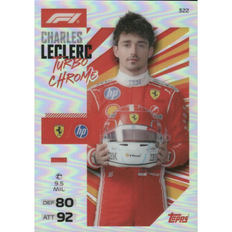 Compra online Charles Leclerc Turbo Chrome Cartas Topps Turbo Attax 2026