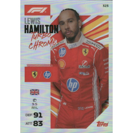 Get Lewis Hamilton Turbo Chrome Topps Turbo Attax 2026