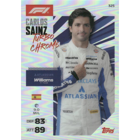 Hazte con Carlos Sainz Turbo Chrome Turbo Attax Formula 1 2026