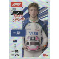Añade a tu colección Liam Lawson Turbo Chrome Cartas Turbo Attax Formula 1 2026