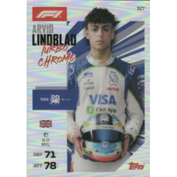Completa tu colección Arvid Lindblad Turbo Chrome Formula 1 Turbo Attax 2026