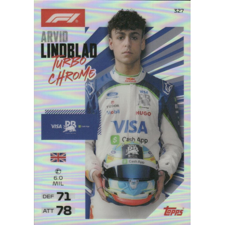 Collect Arvid Lindblad Turbo Chrome Turbo Attax F1 2026
