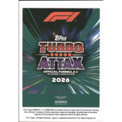 Buy Cards Lance Stroll Turbo Chrome Turbo Attax F1 2026
