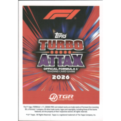 Hazte con Oliver Bearman Turbo Chrome Colección Turbo Attax 2026