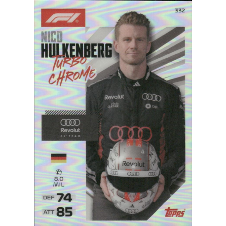 Hazte con Nico Hulkenberg Turbo Chrome Cartas F1 Turbo Attax 2026