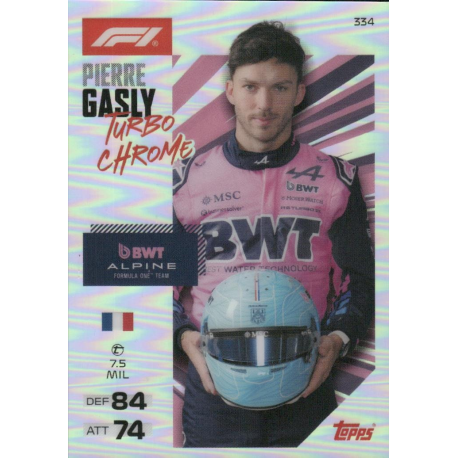 Get it now Pierre Gasly Turbo Chrome Cards Turbo Attax 2026