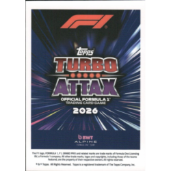 Get it now Pierre Gasly Turbo Chrome Cards Turbo Attax 2026