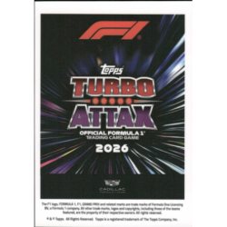 Find and Buy Cards Sergio Perez Turbo Chrome Topps F1 Turbo Attax 2026