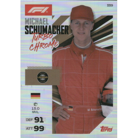 Get Michael Schumacher Turbo Chrome Formula 1 Turbo Attax 2026