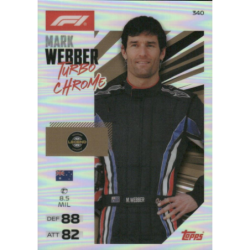 Completa tu colección Mark Webber Turbo Chrome Cartas Turbo Attax Formula 1 2026