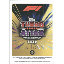 Buy Cards Mark Webber Turbo Chrome Turbo Attax Formula 1 2026