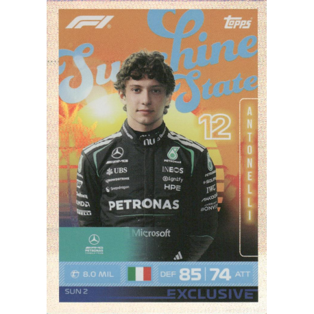 Compra online Kimi Antonelli Sunshine State Topps Formula 1 Turbo Attax 2026
