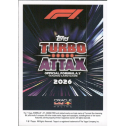Find and Buy Cards Max Verstappen Sunshine State Turbo Attax F1 2026