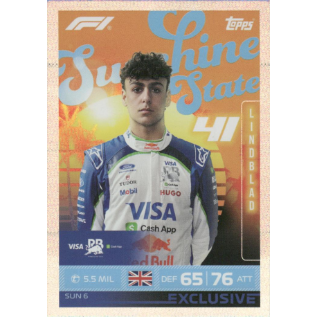 Buy Cards Arvid Lindblad Sunshine State F1 Turbo Attax 2026