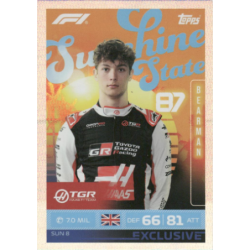 Completa tu colección Oliver Bearman Sunshine State Topps F1 Cards Turbo Attax 2026