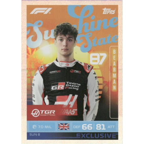 Buy Cards Oliver Bearman Sunshine State Topps Formula 1 Turbo Attax 2026