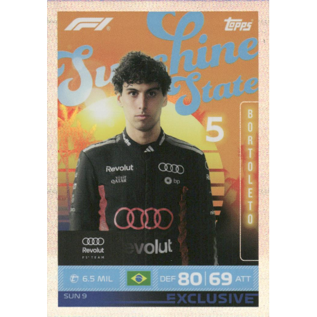 Buy Cards Gabriel Bortoleto Sunshine State Turbo Attax Formula 1 Cards 2026