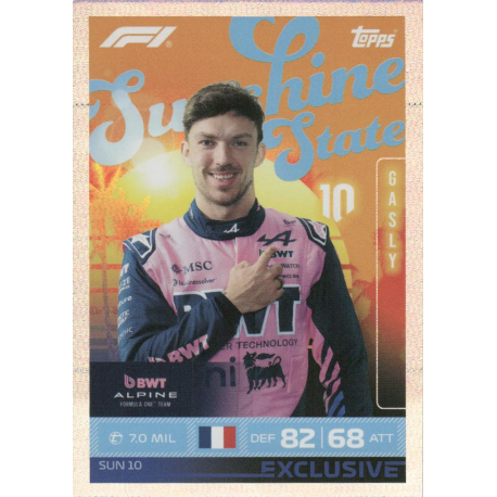 Encuentra Pierre Gasly Sunshine State Formula 1 Turbo Attax 2026