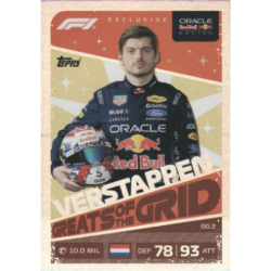 Añade a tu colección Max Verstappen Greats Of The Grid Cartas Topps Turbo Attax 2026