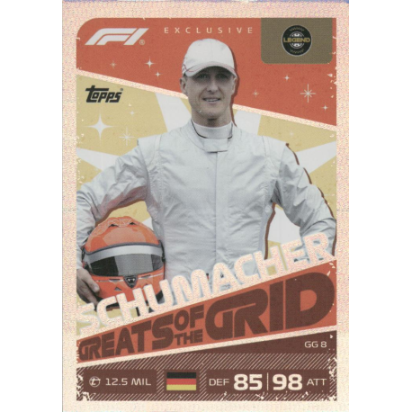 Encuentra Michael Schumacher Greats Of The Grid Cartas Topps Turbo Attax 2026
