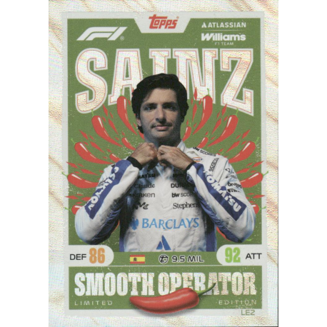 Buy Cards Carlos Sainz Limited Edition Cards Formula 1 Turbo Attax 2026