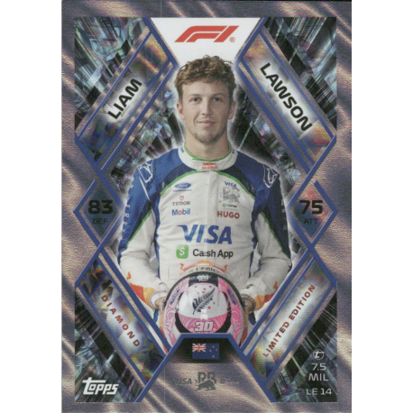 Get Liam Lawson Limited Edition F1 Turbo Attax 2026