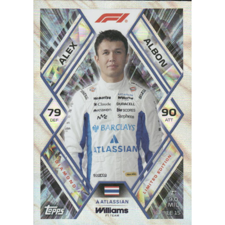 Hazte con Alex Albon Limited Edition Topps F1 Cards Turbo Attax 2026