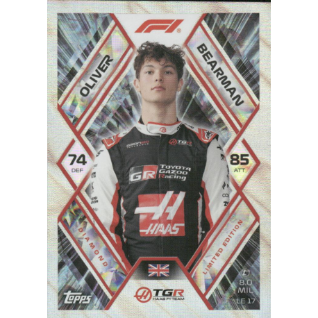 Buy Cards Oliver Bearman Limited Edition Cards Formula 1 Turbo Attax 2026