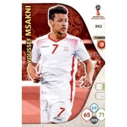 Youssef Msakni Túnez 342 Adrenalyn XL World Cup 2018 