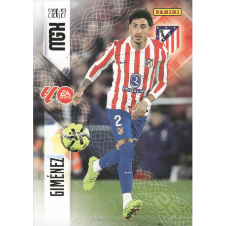 Completa tu colección Giménez Atlético Madrid Colección Panini Megacracks 2026-27
