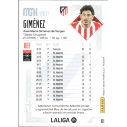 Completa tu colección Giménez Atlético Madrid Colección Panini Megacracks 2026-27