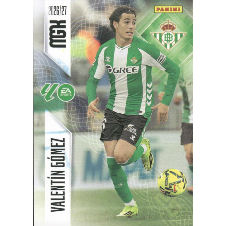 Consigue ahora Valentín Gómez Real Betis Megacracks 2026-27 carta
