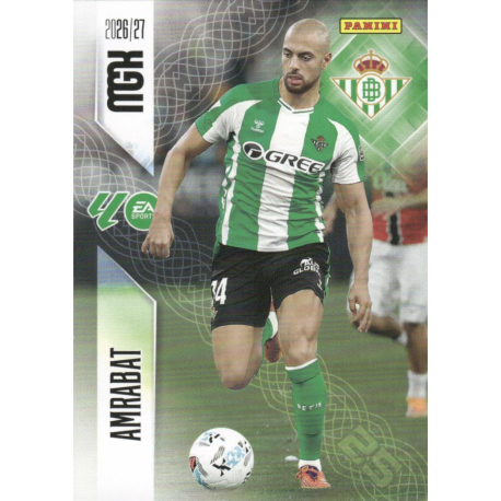 Completa tu colección Amrabat Real Betis Panini Megacracks 2026-27