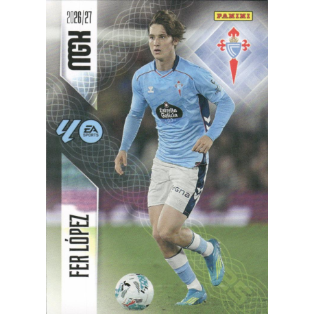 Añade a tu colección Fer López Celta Panini Megacracks LaLiga 2026-27