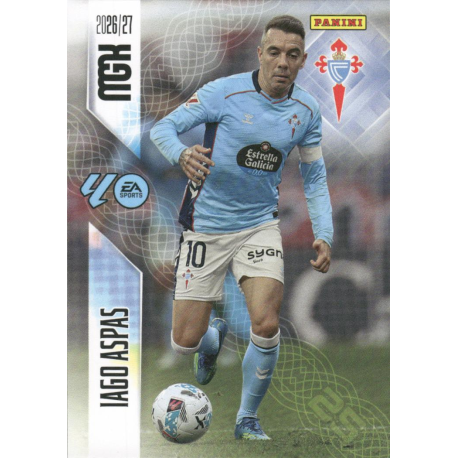 Hazte con Iago Aspas Celta Panini Megacracks LaLiga EA Sports 2026-27