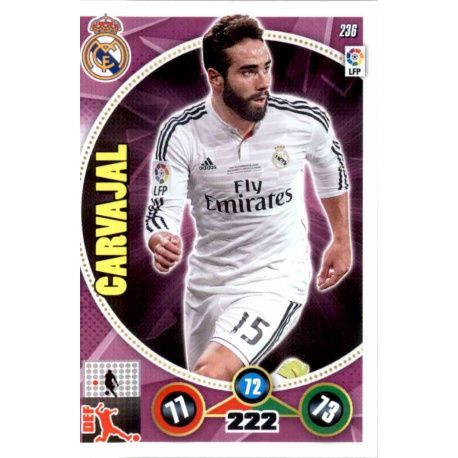 Carvajal Real Madrid 236 Adrenalyn XL La Liga 2014-15