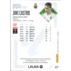 Consigue ahora Javi Castro Racing Santander Panini Megacracks 26-27