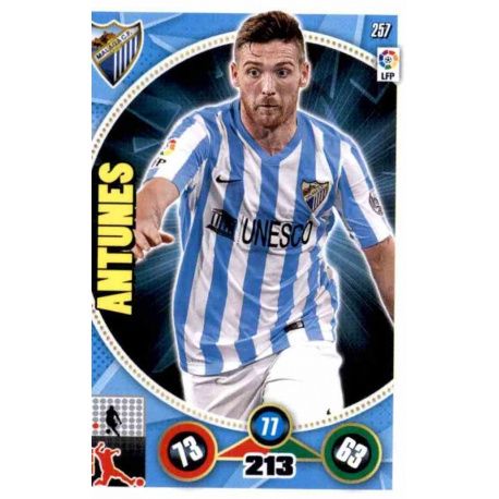 Antunes Málaga 257 Adrenalyn XL La Liga 2014-15