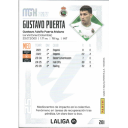 Consigue ahora Gustavo Puertas Racing Santander Carta colección Megacracks 2026-27