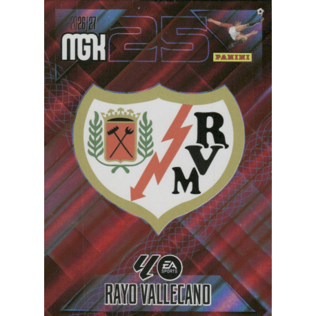 Hazte con Escudo Rayo Vallecano Colección Panini Megacracks 2026-27