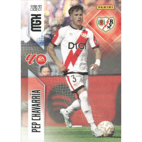 Encuentra Pep Chavarría Rayo Vallecano Megacracks 2026-27 cartas sueltas