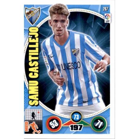 Samu Castillejo Málaga 267 Adrenalyn XL La Liga 2014-15