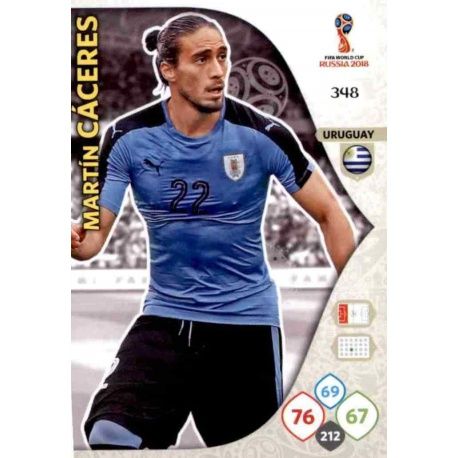 Martín Cáceres Uruguay 348 Adrenalyn XL Russia 2018 