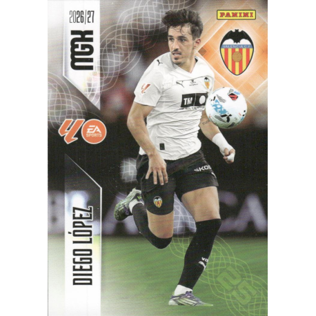 Colecciona Diego López Valencia Megacracks 2026-27 Panini card