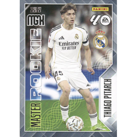 Añade a tu colección Thiago Pitarch Master Rookie Real Madrid Panini Megacracks LaLiga EA Sports 2026-27