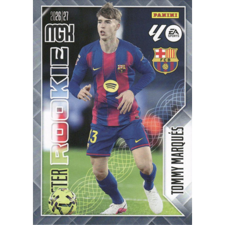 Consigue ahora Tommy Marqués Master Rookie Barcelona Colección Panini Megacracks 2026-27