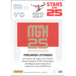 Consigue ahora MGK 25 Aniversario Stars on 25  Cards Megacracks 2026-27
