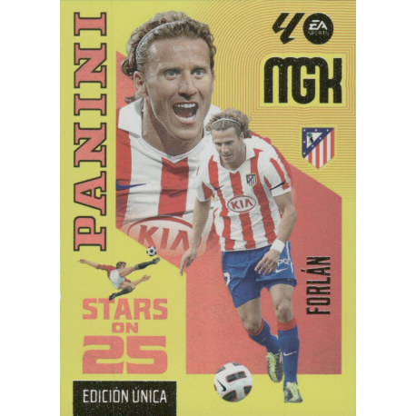 Añade a tu colección Forlán Stars on 25 Atlético Madrid Cartas Panini Megacracks 2026-27