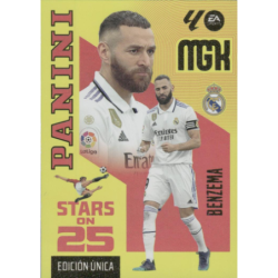 Encuentra Benzema Stars on 25 Real Madrid Megacracks 2026-27 cards sueltas